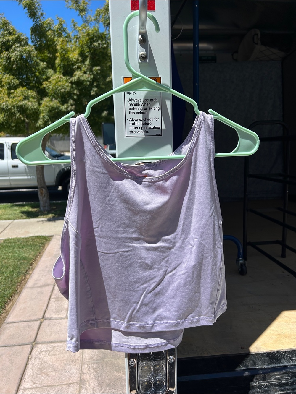 Target Lavender Scoop Neck Crop Tank Top